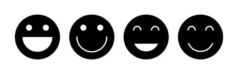 smile icon vector for web and mobile app. smile emoticon icon. feedback sign and symbol