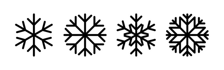 Snow icon vector for web and mobile app. snowflake sign and symbol