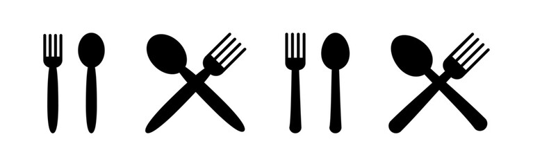 spoon and fork icon vector for web and mobile app. spoon, fork and knife icon vector. restaurant sign and symbol