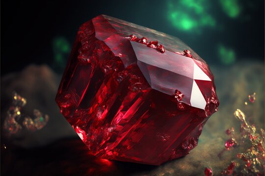 Ruby Stone Close Up