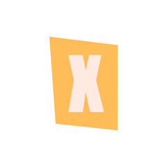 Fototapeta premium Alphabet Cut Out