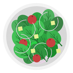 Salad plate