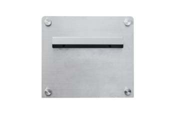 Modern aluminium mailbox for receive letter, newspaper and document