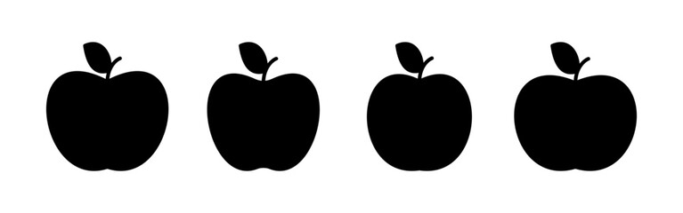 Apple icon vector for web and mobile app. Apple sign and symbols for web design.
