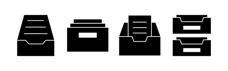 Archive folders icon vector for web and mobile app. Document vector icon. Archive storage icon.