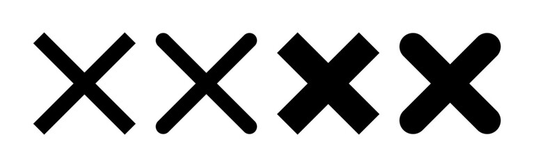 Close icon vector for web and mobile app. Delete sign and symbol. cross sign