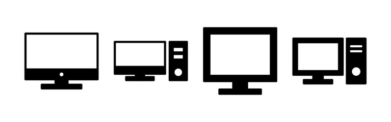 Computer icon vector for web and mobile app. computer monitor sign and symbol