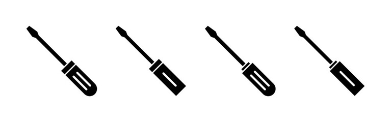 Screwdriver icon vector for web and mobile app. tools sign and symbol