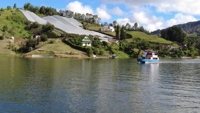 Cruise on the reservoir. Colombia