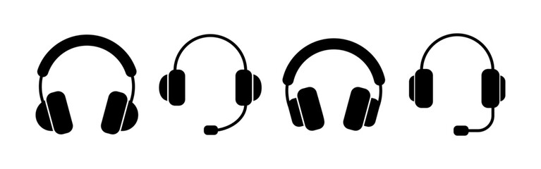 Headphone icon vector for web and mobile app. headphone sign and symbol
