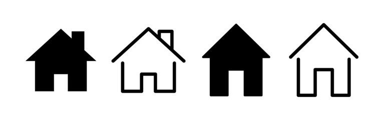 House icon vector for web and mobile app. Home sign and symbol