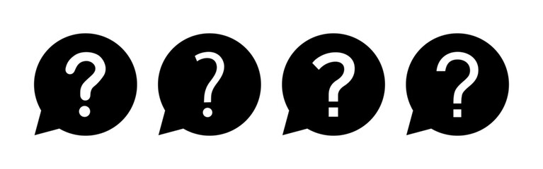 Question icon vector for web and mobile app. question mark sign and symbol