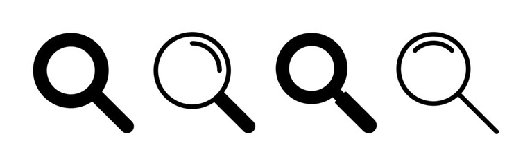 Search icon vector for web and mobile app. search magnifying glass sign and symbol