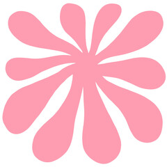 Paint brusn cartoon cute abstract clipart.