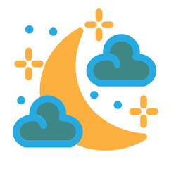 Night Flat Icon