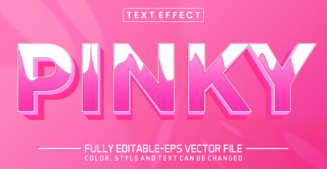 Editable Pinky text style effect - text style Concept