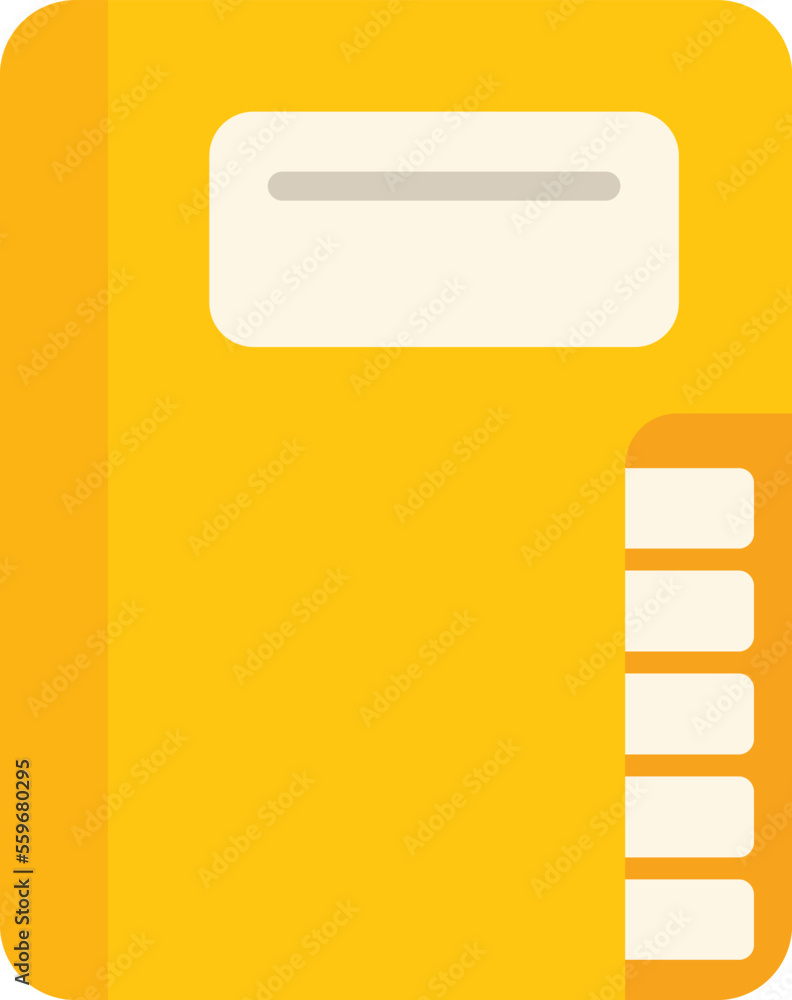 Poster web folder icon flat vector. computer interface. app download isolated