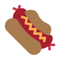 Hotdog Flat Icon