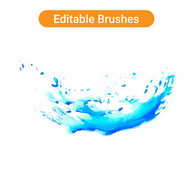 water splash isolated on white