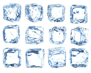 Ice cube overlay easy to use transparent PNG