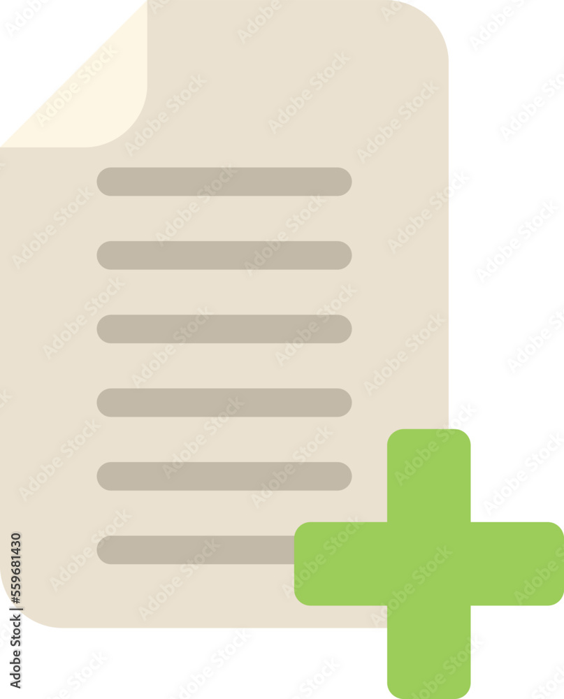 Poster plus data icon flat vector. web interface. business app isolated