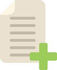 Plus data icon flat vector. Web interface. Business app isolated