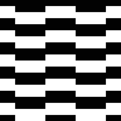 Black and white stripes in seamless pattern.