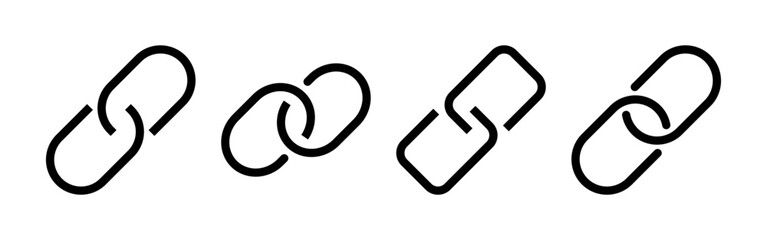 Link icon vector for web and mobile app. Hyperlink chain sign and symbol