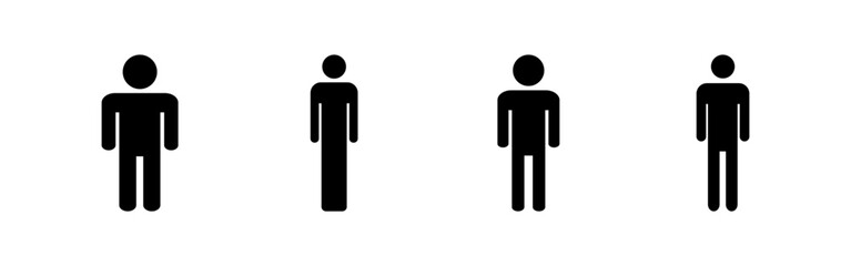 Man icon vector for web and mobile app. male sign and symbol. human symbol