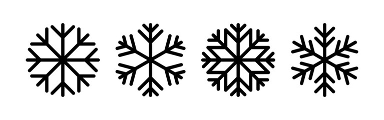 Snow icon vector for web and mobile app. snowflake sign and symbol