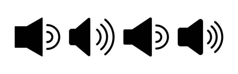 Speaker icon vector for web and mobile app. volume sign and symbol. loudspeaker icon. sound symbol
