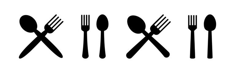 spoon and fork icon vector for web and mobile app. spoon, fork and knife icon vector. restaurant sign and symbol