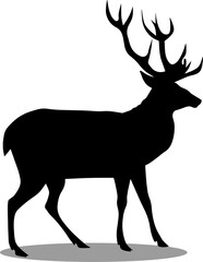 Deer Silhouette, cute Deers Vector Silhouette, Cute Deers cartoon Silhouette, Deer vector Silhouette, Deers icon Silhouette, Deer Silhouette illustration, Deers vector												