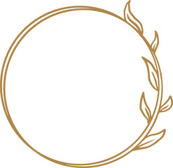 Decoration Circle Floral Frame Vector