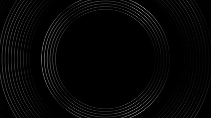 Black and grey metallic circles abstract tech geometric background