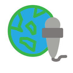 Reporter Flat Icon