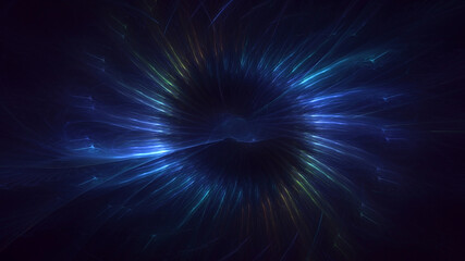 3D rendering abstract round light background