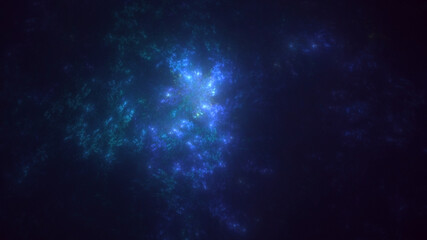 3D rendering abstract colorful fractal light background