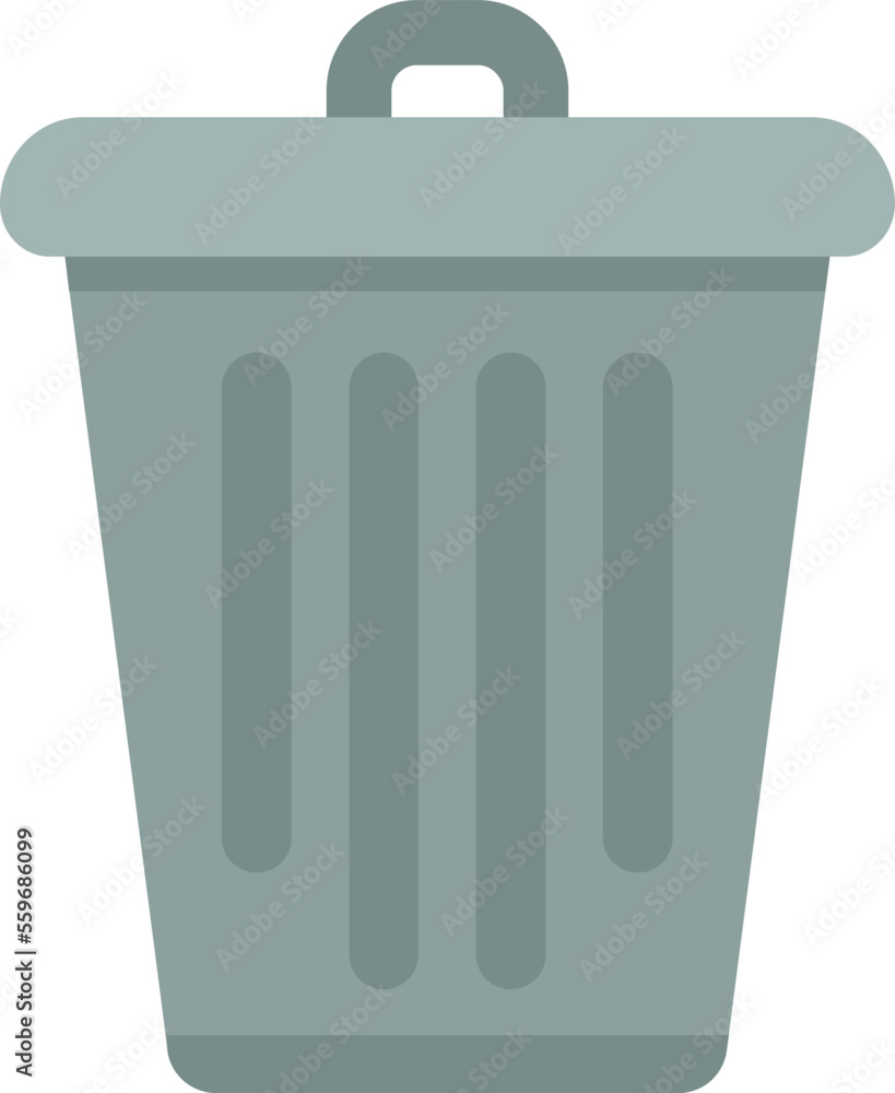 Aufkleber recycle bin icon flat vector. web interface. time contact isolated