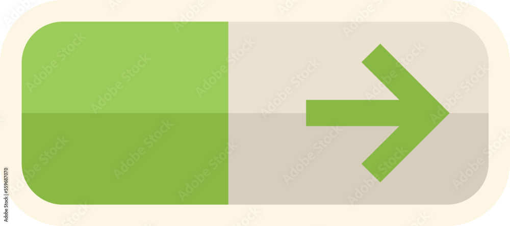 Poster charge battery icon flat vector. button interface. push design isolated