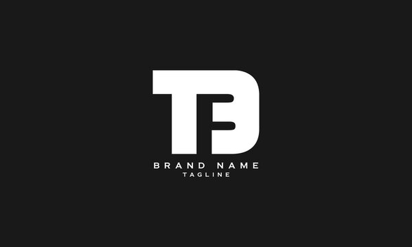 TFB, TFD, TF, Abstract initial monogram letter alphabet logo design