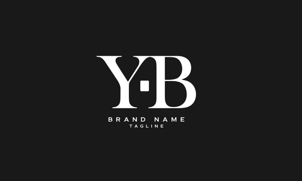YAB, AYB, BYA, Abstract initial monogram letter alphabet logo design