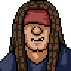 pixel art teenager rapper hip hop