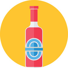 red wine Vector Icon
