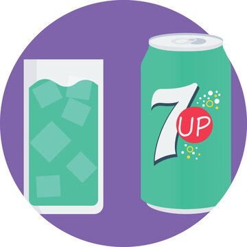 7up can Vector Icon
