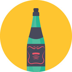 alcoholic drink Vector Icon
