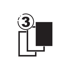 layer icons vector illustration symbol design