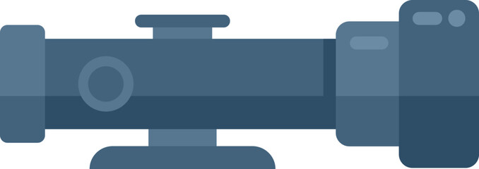 Naklejka premium Military scope icon flat vector. Sight target. Circle army isolated