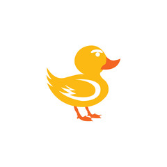 duck vector icon illustration logo design