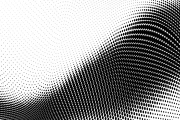Abstract monochrome grunge halftone pattern. Vector illustration	